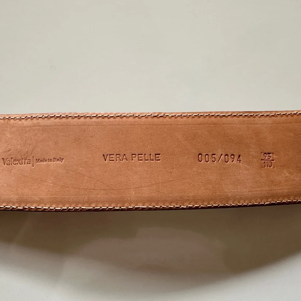 Vera Pelle Genuine Leather Belt Made in Italy